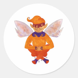 Sticker pour elfe orange doux