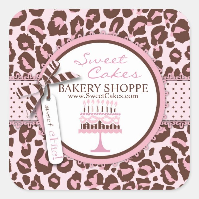 Sticker pour entreprise de fille Cheetah 2 (Devant)