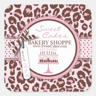 Sticker pour entreprise de fille Cheetah 2