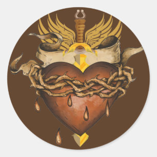 Sticker pour épée et coeur