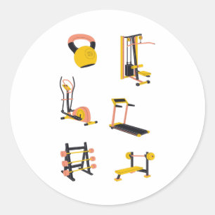Sticker pour équipement de gym