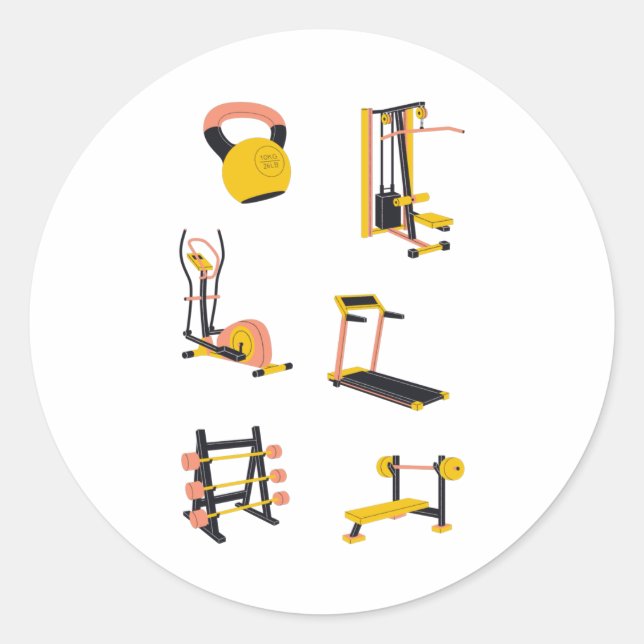 Sticker pour équipement de gym (Devant)