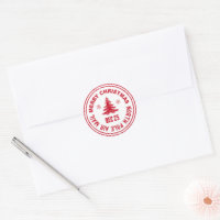 Sticker pour étiquette cadeau du pôle Nord de Père