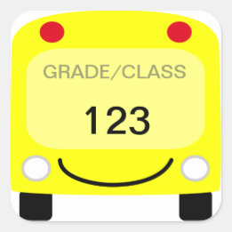 Sticker pour étiquette de bus scolaire