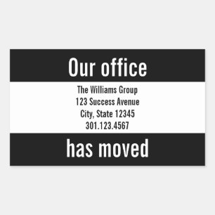 Sticker pour Faire-part mobile de bureau noir et b