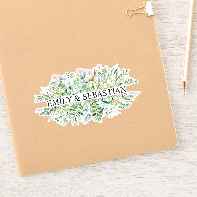 Sticker pour feuilles Eucalyptus personnalisées (Carnet)