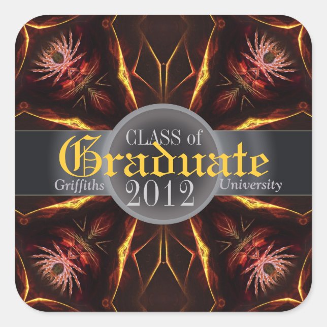 Sticker pour graduation du prix Dessert Flowers (Devant)