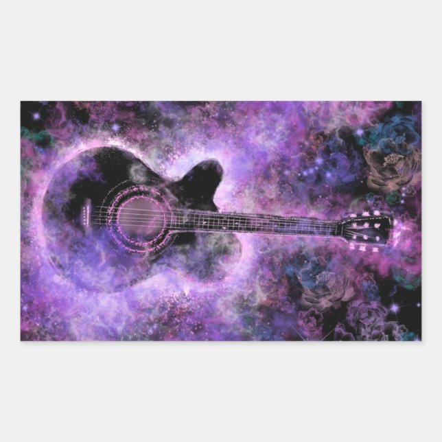 Sticker pour guitare Rock Music (Devant)