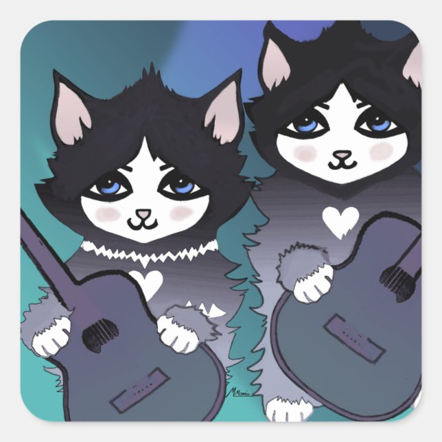 Sticker pour guitares blues (Devant)