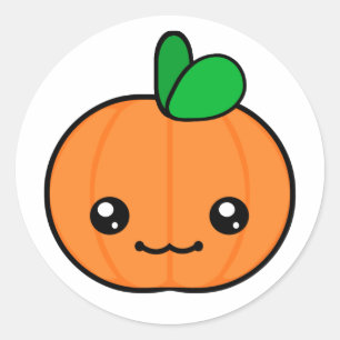 Sticker pour Halloween Citrouille Kawaii
