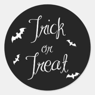 Sticker pour Halloween noir et blanc