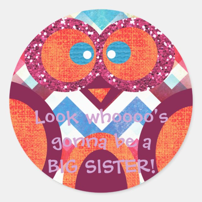 Sticker pour hibou-SOEUR GROS (Devant)