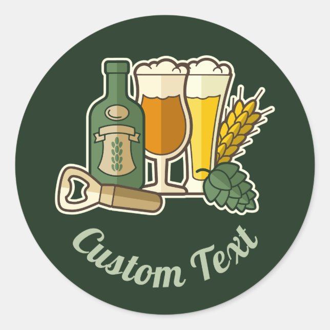Sticker pour icônes de bière (Devant)