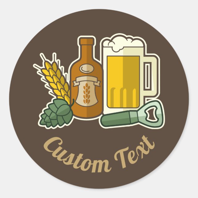Sticker pour icônes de bière (Devant)