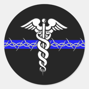 Sticker pour infirmière correctionnelle ronde