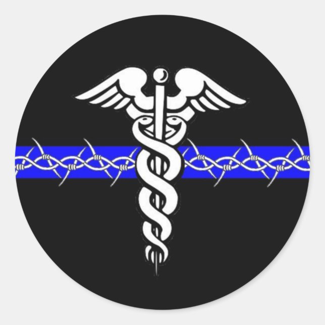Sticker pour infirmière correctionnelle ronde (Devant)