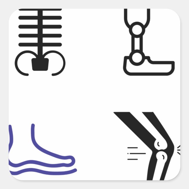 Sticker pour infirmière orthopédique - Infirmière  (Devant)