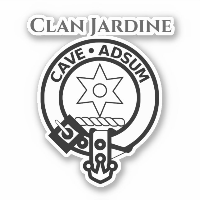 Sticker pour insigne de crête de clan écossais (Devant)