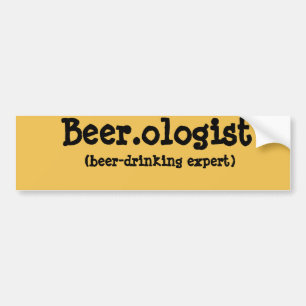 Sticker pour la bière drôle.ologiste de pare-chocs
