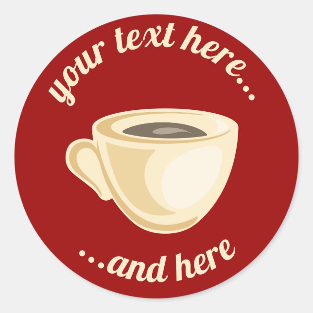 Sticker pour la coupe de café (Devant)