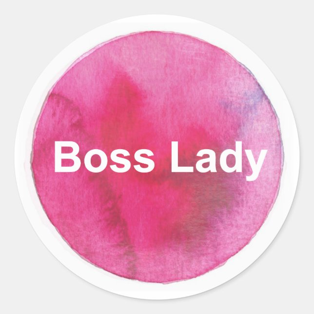 Sticker pour la dame du patron - Sticker féministe (Devant)
