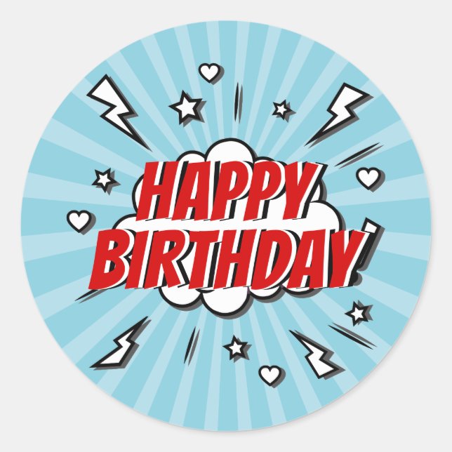 Sticker pour la fête d'anniversaire de la bande de (Devant)