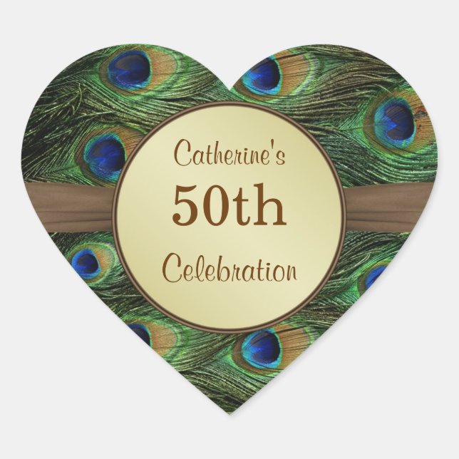 Sticker pour la fête du 50e anniversaire de Peacok (Devant)