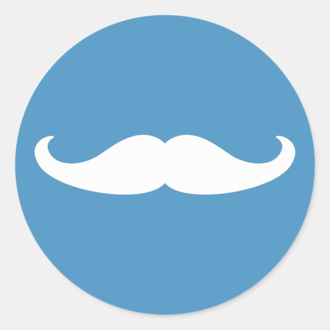 Sticker pour la moustache révélateur de genre (Devant)