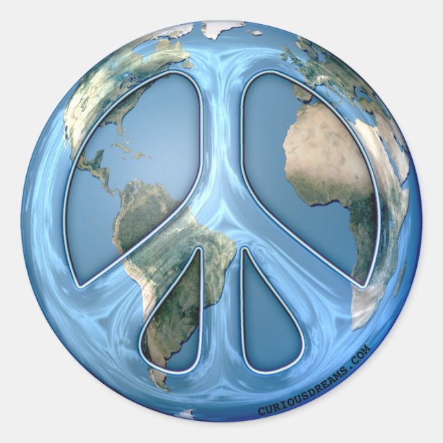 Sticker pour la paix sur Terre (Devant)