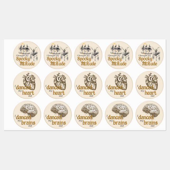 Sticker pour la participation Hallowe'en (Feuille)