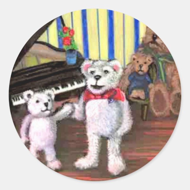 Sticker pour la petite ours et Mme Treble Beary (Devant)