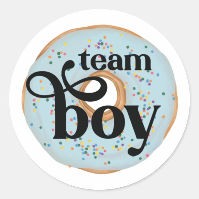 Sticker pour la révélation de genre de garçon de l (Devant)