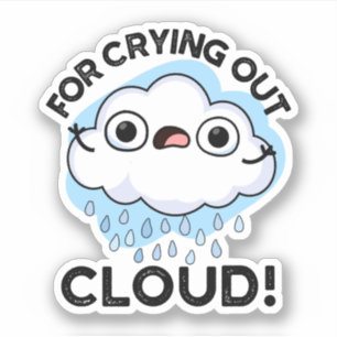 Sticker Pour la séchage Cloud amusant plume météorologique