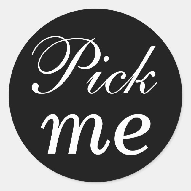 Sticker pour la sélection en noir et blanc (Devant)