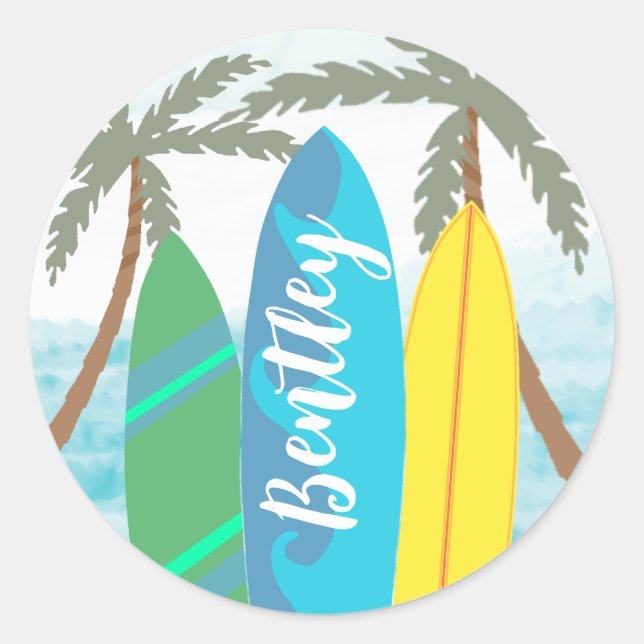 Sticker pour la topper de la grande planche de sur (Devant)