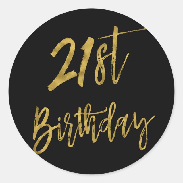 Sticker pour l'anniversaire de la vingt-et-unième  (Devant)
