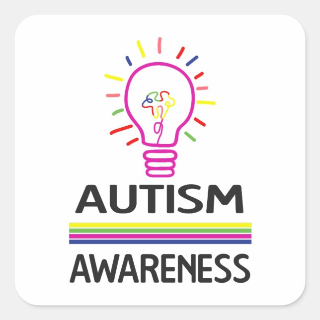 Sticker pour l'autisme - Stickers Sensibilisation  (Devant)