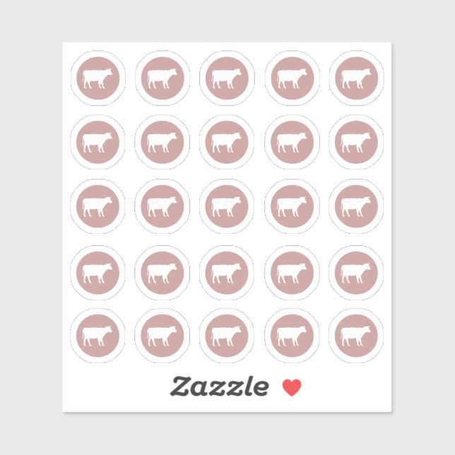 Sticker pour le boeuf de choix de repas (Feuille)