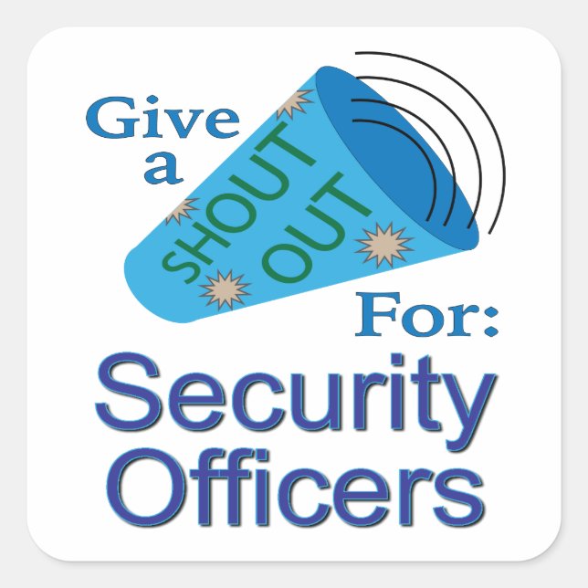 Sticker pour le Carré des agents de sécurité (Devant)