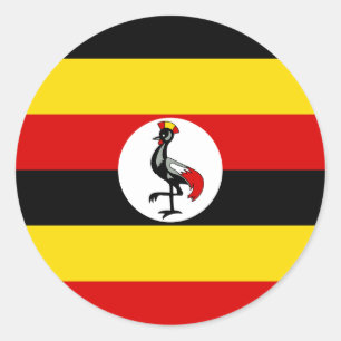 Sticker pour le drapeau de l'Ouganda