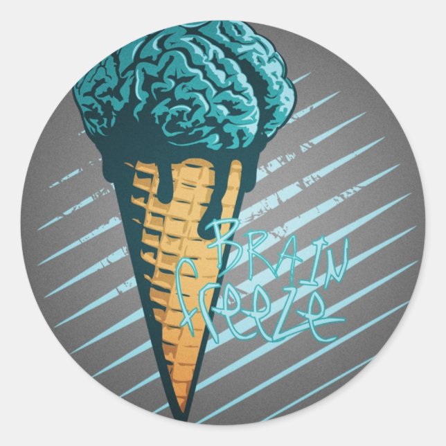 Sticker pour le gel du cerveau (Devant)