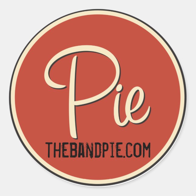 Sticker pour le logo à tarte - feuille de 6 ! (Devant)