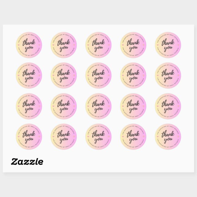 Sticker pour le Merci des petites entreprises (Feuille)