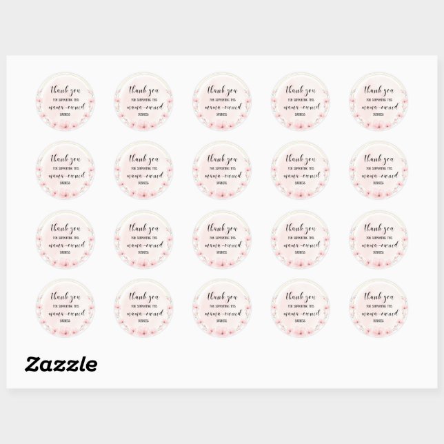 Sticker pour le Merci des petites entreprises, pro (Feuille)