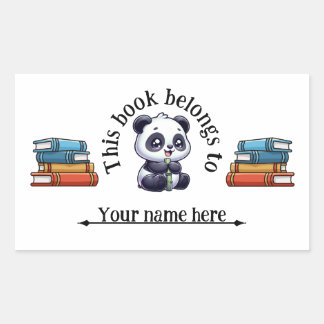 Sticker pour le nom du livre scolaire