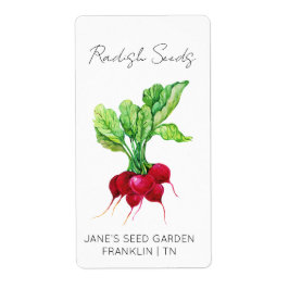 Sticker pour le paquet de semences | Radish Seed É