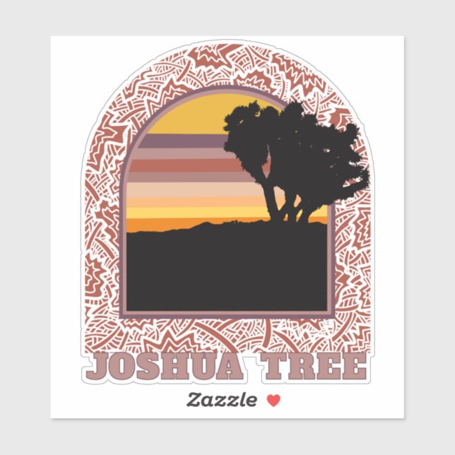 Sticker pour le parc national Joshua Tree (Feuille)