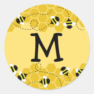 Sticker pour le phoque d'enveloppe Bee Kid Cute Be