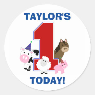 Sticker pour le premier anniversaire de Barnyard