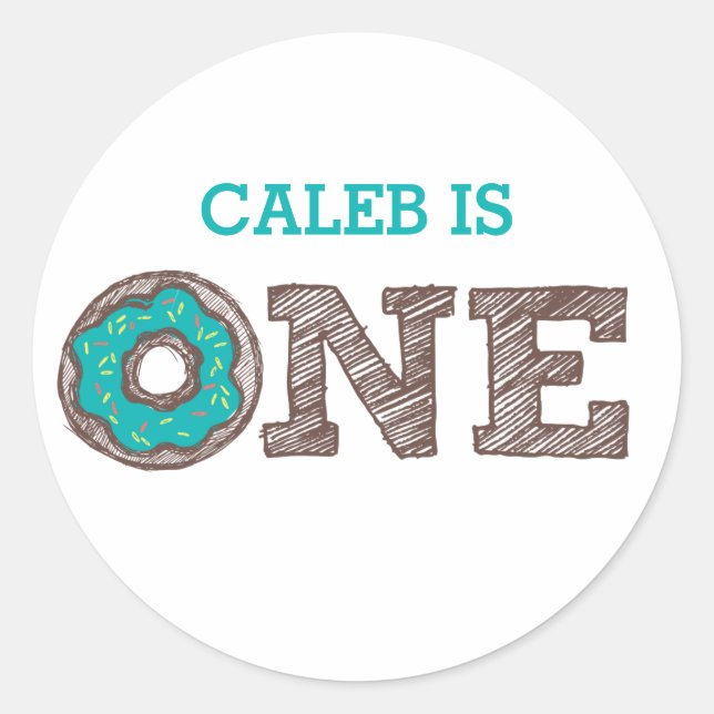 Sticker pour le premier anniversaire de Donut (Devant)